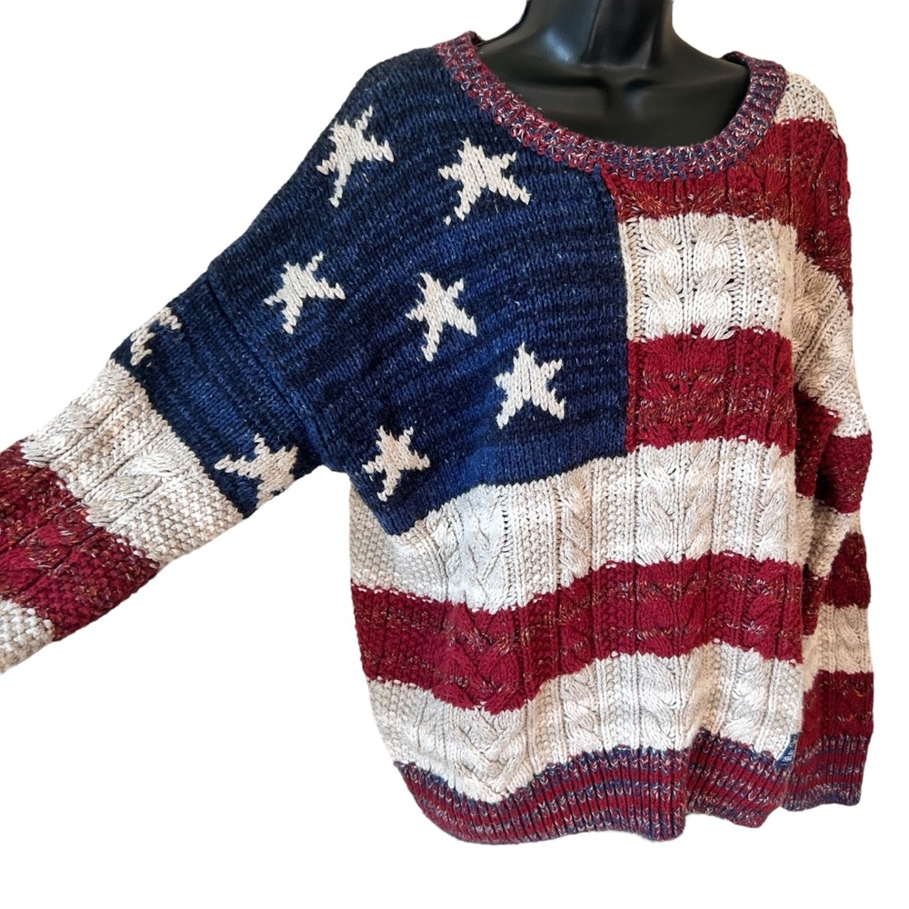 Superdry Americana Cable Knit Jumper Sweater - Picture 3 of 11